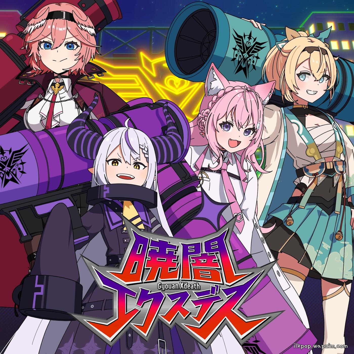 Cover album hololive IDOL PROJECT Theme Song dari La+ Darknesss, Takane Lui, Hakui Koyori, Kazama Iroha di Matikiri
