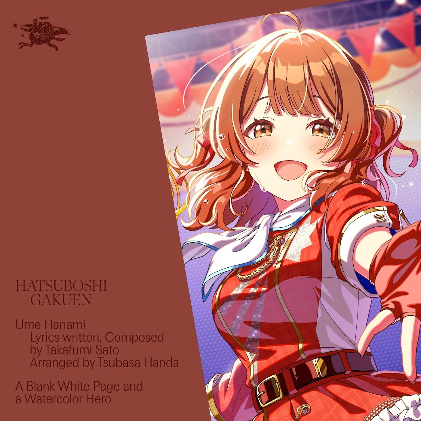 Cover album Gakuen IDOLM@STER Theme Song dari Ume Hanami (CV: Ayane Matsuda) di Matikiri