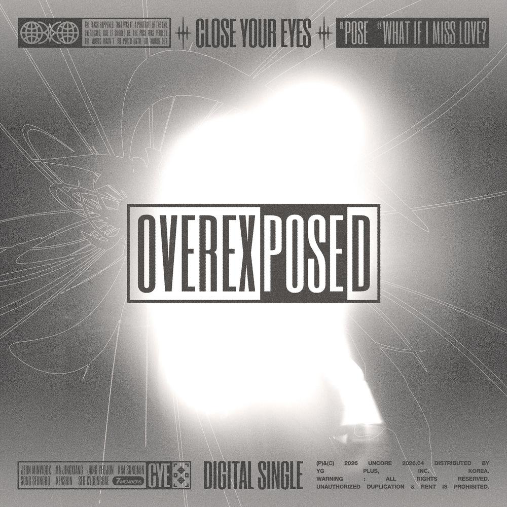 Cover album OVEREXPOSED dari CLOSE YOUR EYES di Matikiri