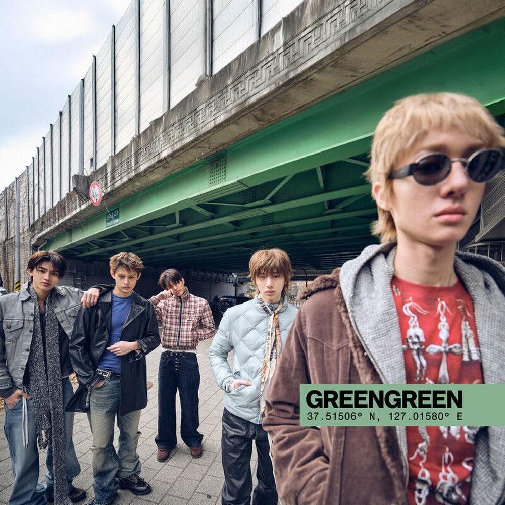 Cover album GREENGREEN dari CORTIS di Matikiri