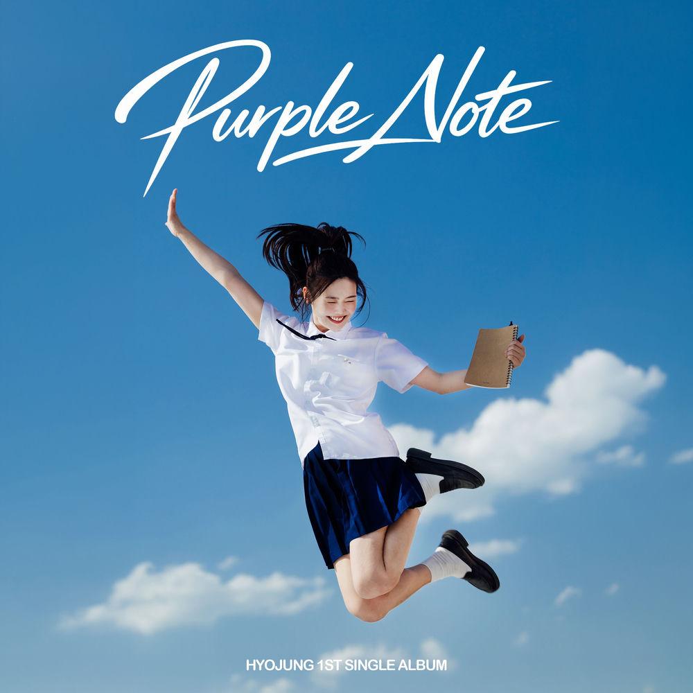 Cover album Purple Note dari HyoJung (OH MY GIRL) di Matikiri